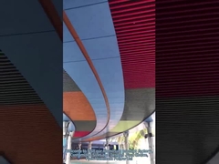 Decorando a espessura de alumínio suspendida do teto 20mm da tela do perfil do teto U do metal