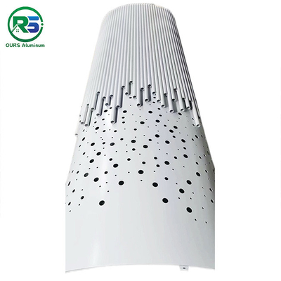 Multiple Shapes Wall Aluminium Partition Panels Structured Decorative