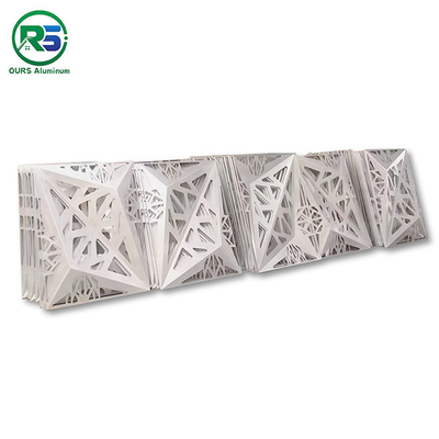 Multiple Shapes Wall Aluminium Partition Panels Structured Decorative